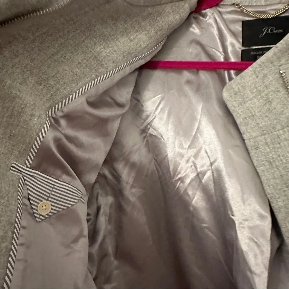 NWOT‎ J. Crew  Cocoon Coat in Italian Stadium-Cloth Wool Heather Gray size 14